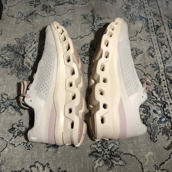 On Cloud Cloudmonster Women's Running Shoes Moon/ Fawn - Picture 7 of 11